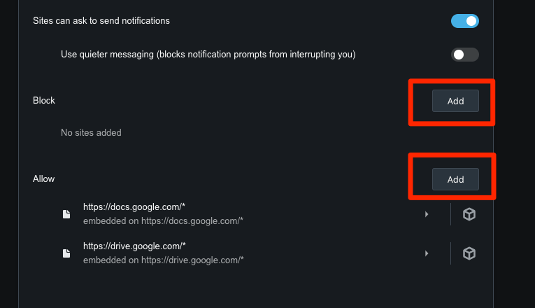 Allow and Block Website Notifications in Opera Computer
