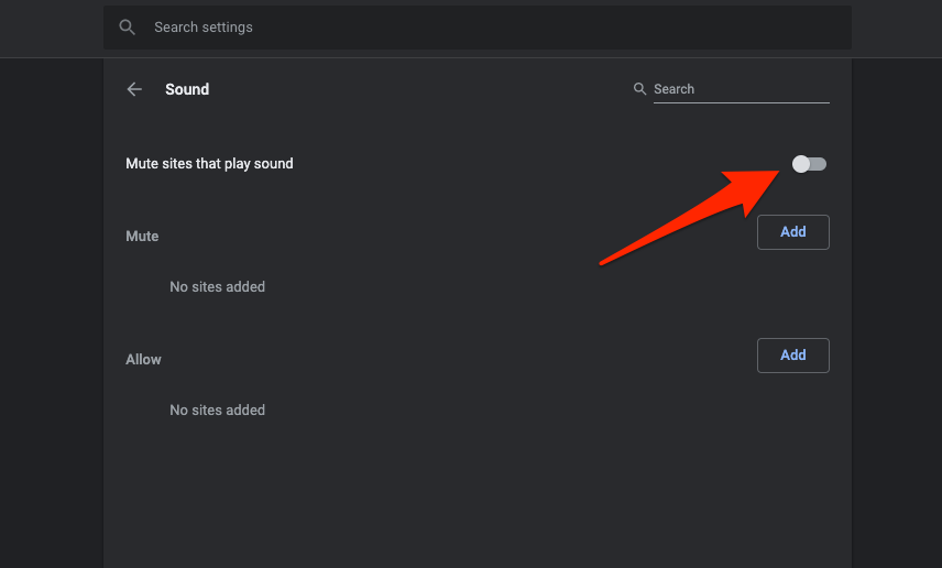 Block and Mute sites to play sound in chrome computer